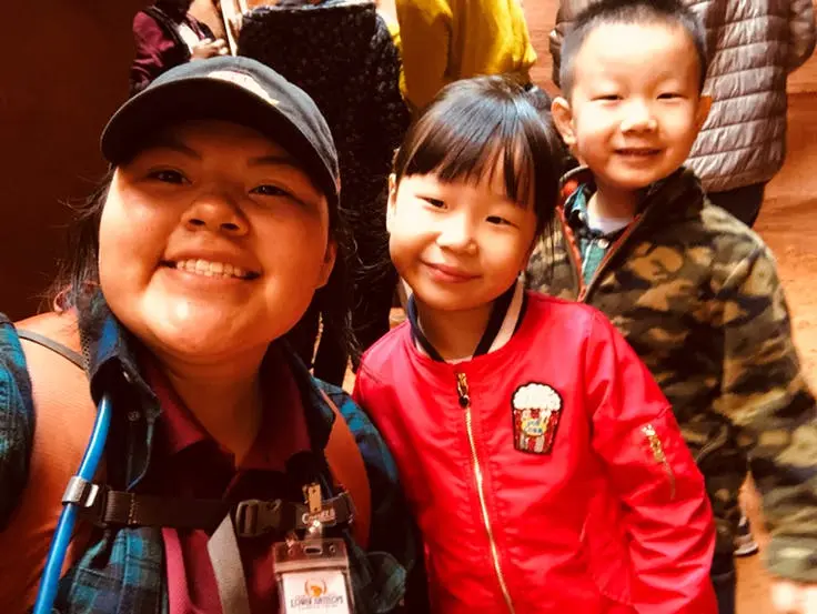 group hiker selfie