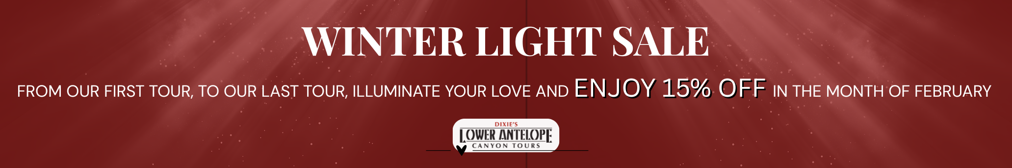 Winter light sale Winter light sale